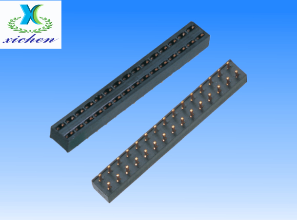 2.54mm間距排母 雙排180度 H3.6 Y型