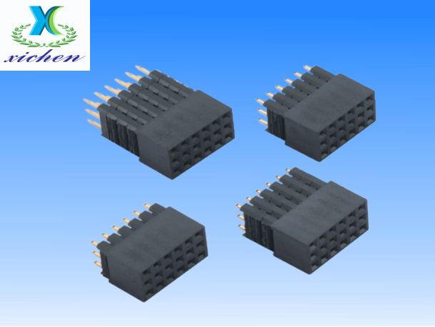2.54mm間距排母 三排180度 H8.5Y型加塑
