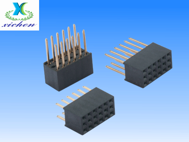2.54mm間距排母 三排180度 H8.5 Y型中間空1排
