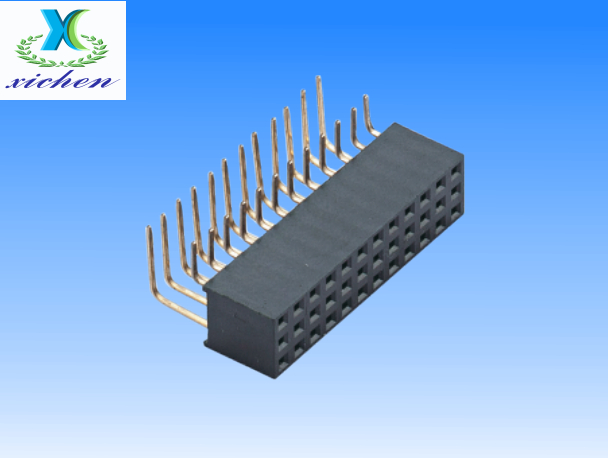 2.54mm間距排母 三排90度度 H8.5 Y型中間空1排