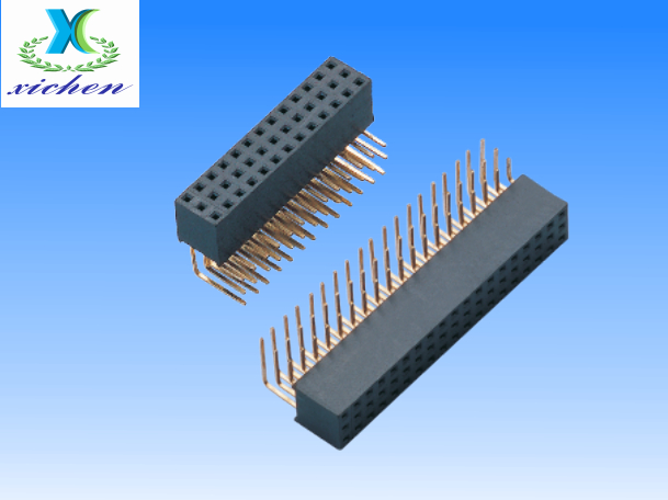 2.54mm間距排母 三排90度 H8.5 Y型