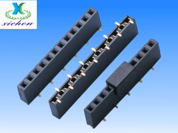 2.54mm間距排母 單排立式SMT H5.0/7.1/8.5 U型