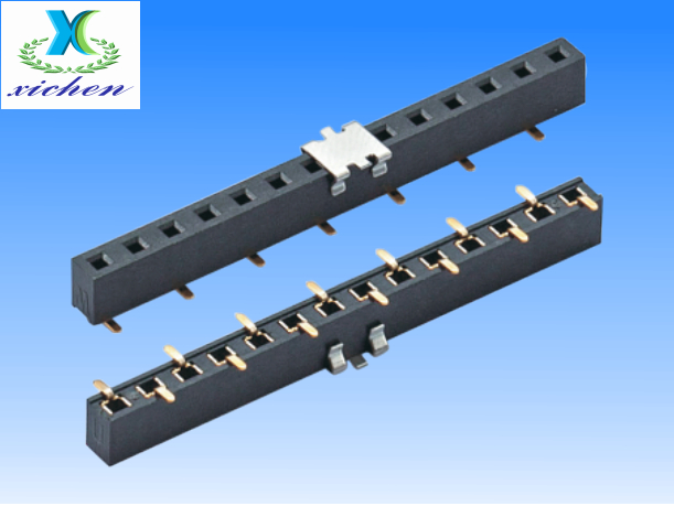 2.54mm間距排母 單排立式SMT H3.5U型