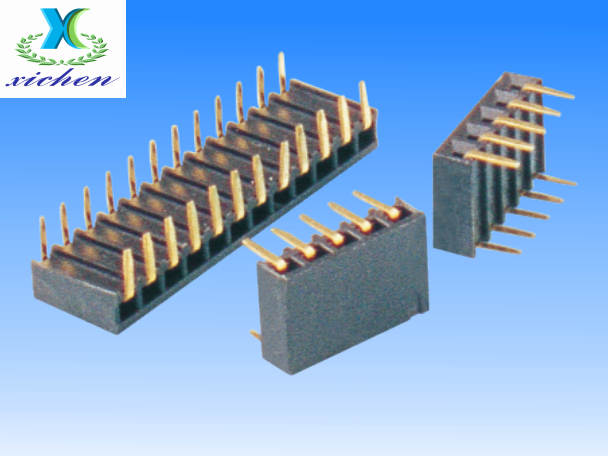 2.54mm間距排母 單排雙側(cè)90度 H3.4 U型