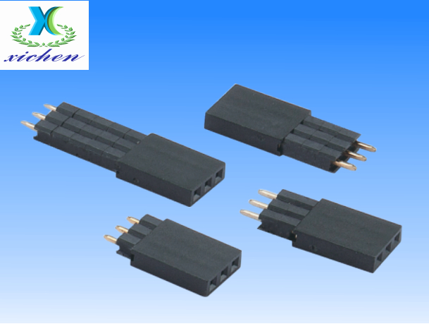 2.54mm間距排母 單排180度 H11 Y型加塑