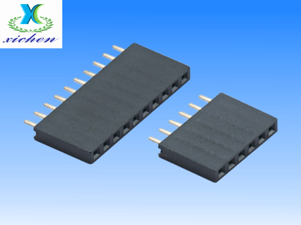 2.54mm間距排母 單排180度 H11 Y型