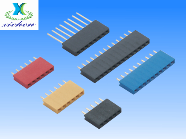 2.54mm間距排母 單排180度 H8.0/8.5 Y型