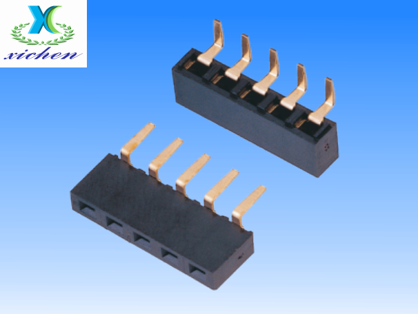 2.54mm間距排母 單排180度 H5.0/7.1 U型單側(cè)腳